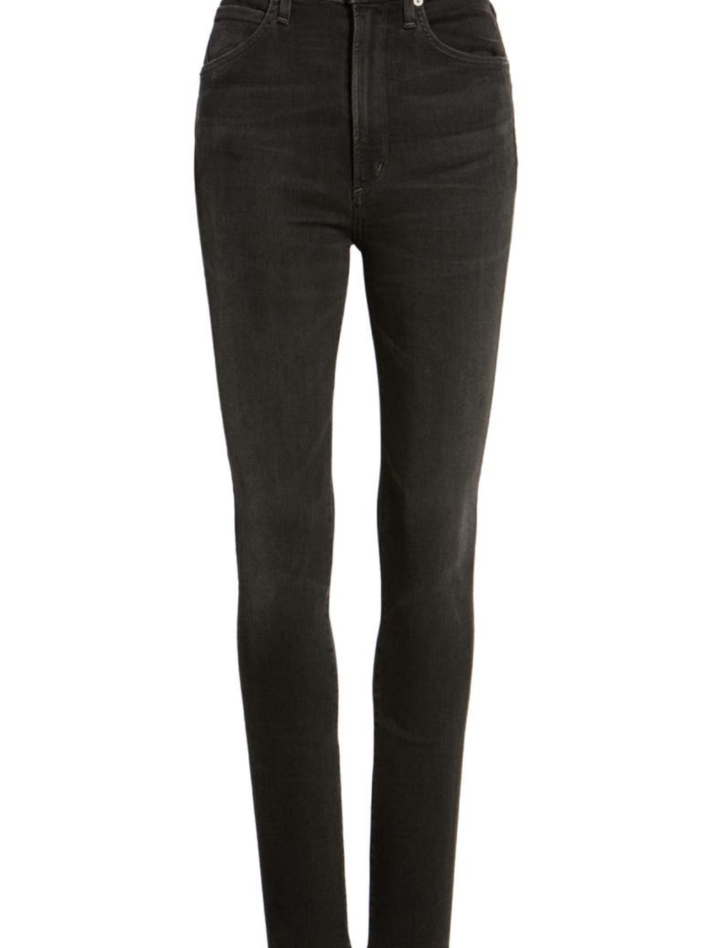 Citizens Of Humanity Black High-Rise Chrissy Skinny Jeans. Size 25